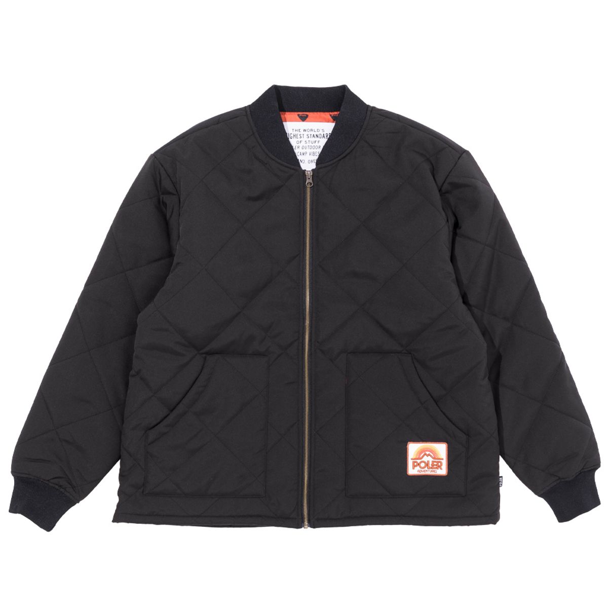 폴러스터프(POLERSTUFF) 폴러 다이아몬드 퀼티드 자켓 BLACK