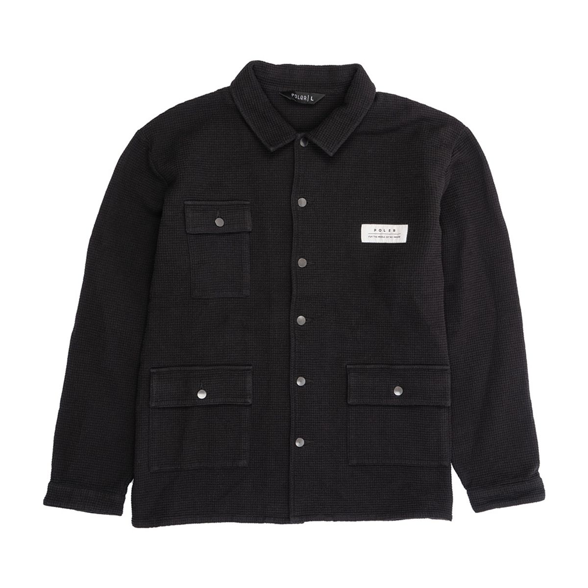 폴러스터프(POLERSTUFF) 크래처 코트 BLACK