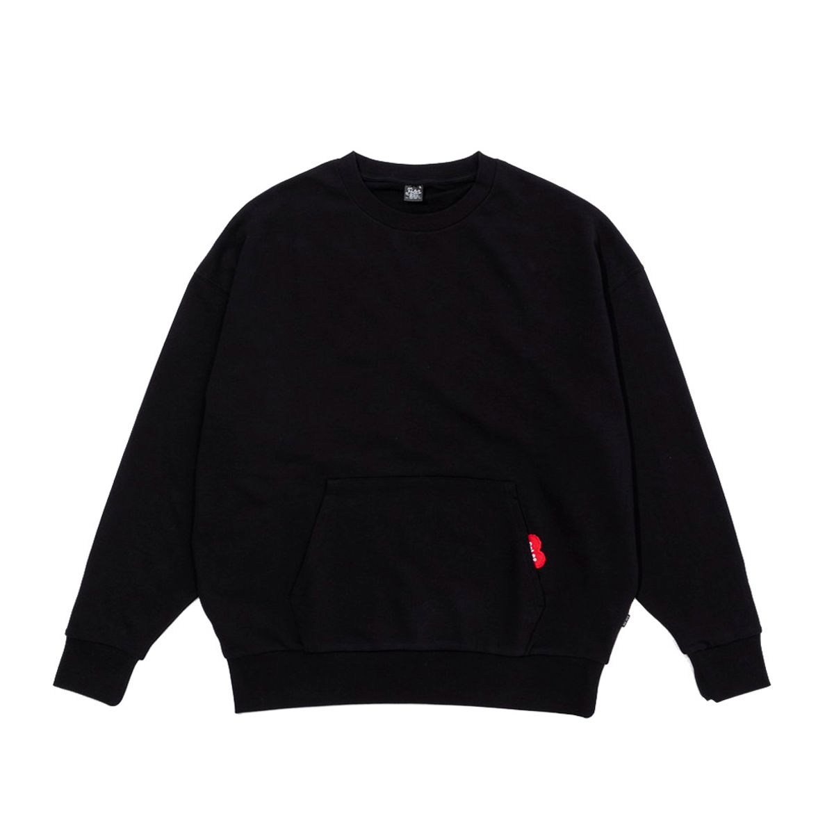 폴러스터프(POLERSTUFF) 퓨리 하트 캥거루 크루 BLACK