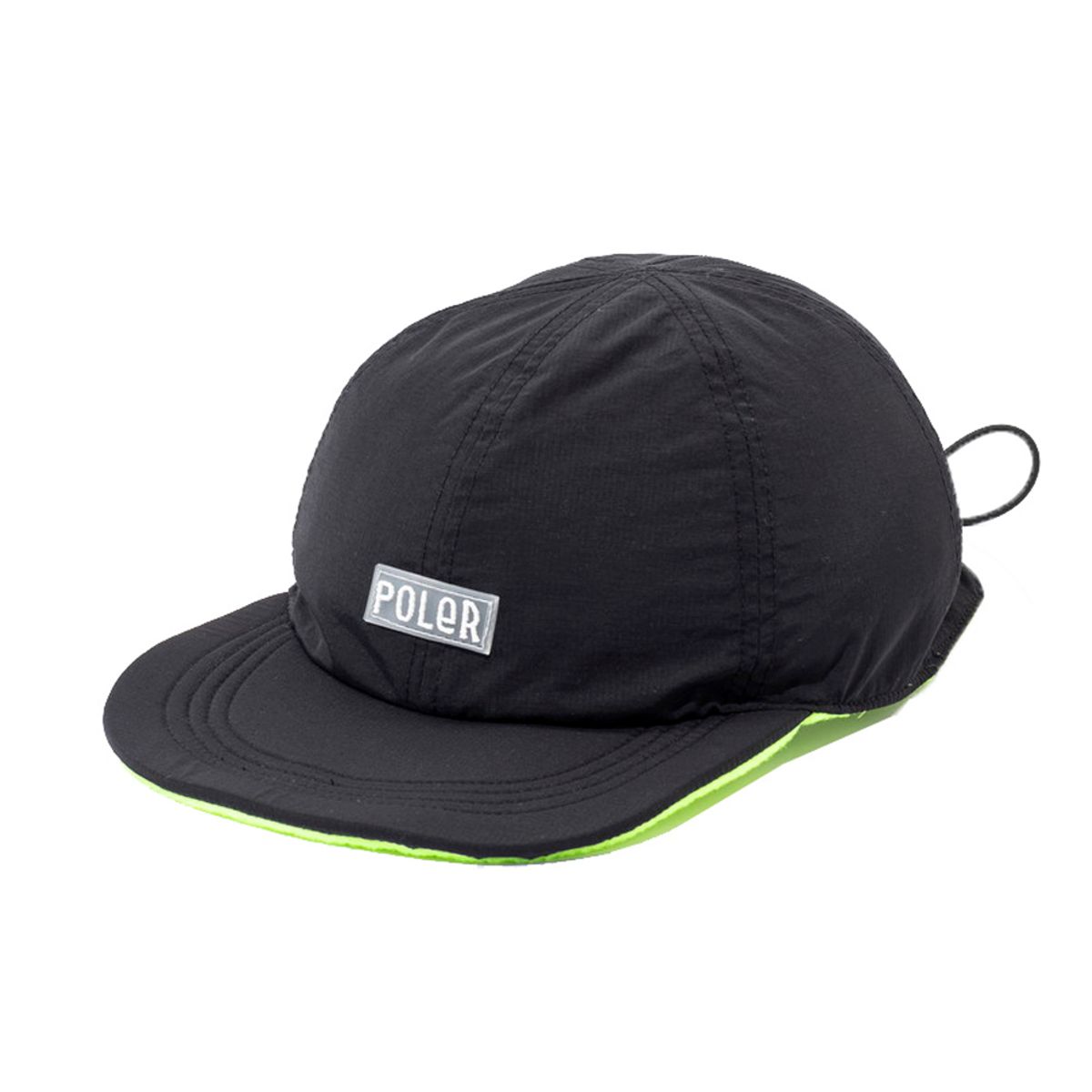 폴러스터프(POLERSTUFF) 리버시블 후리스 캡 BLACK YELLOW