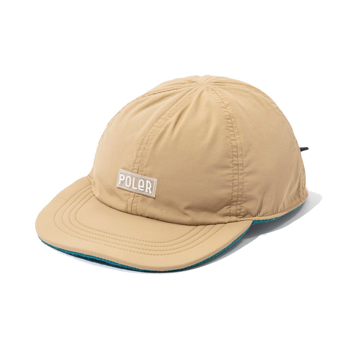 폴러스터프(POLERSTUFF) 리버시블 후리스 캡 BEIGE TEAL