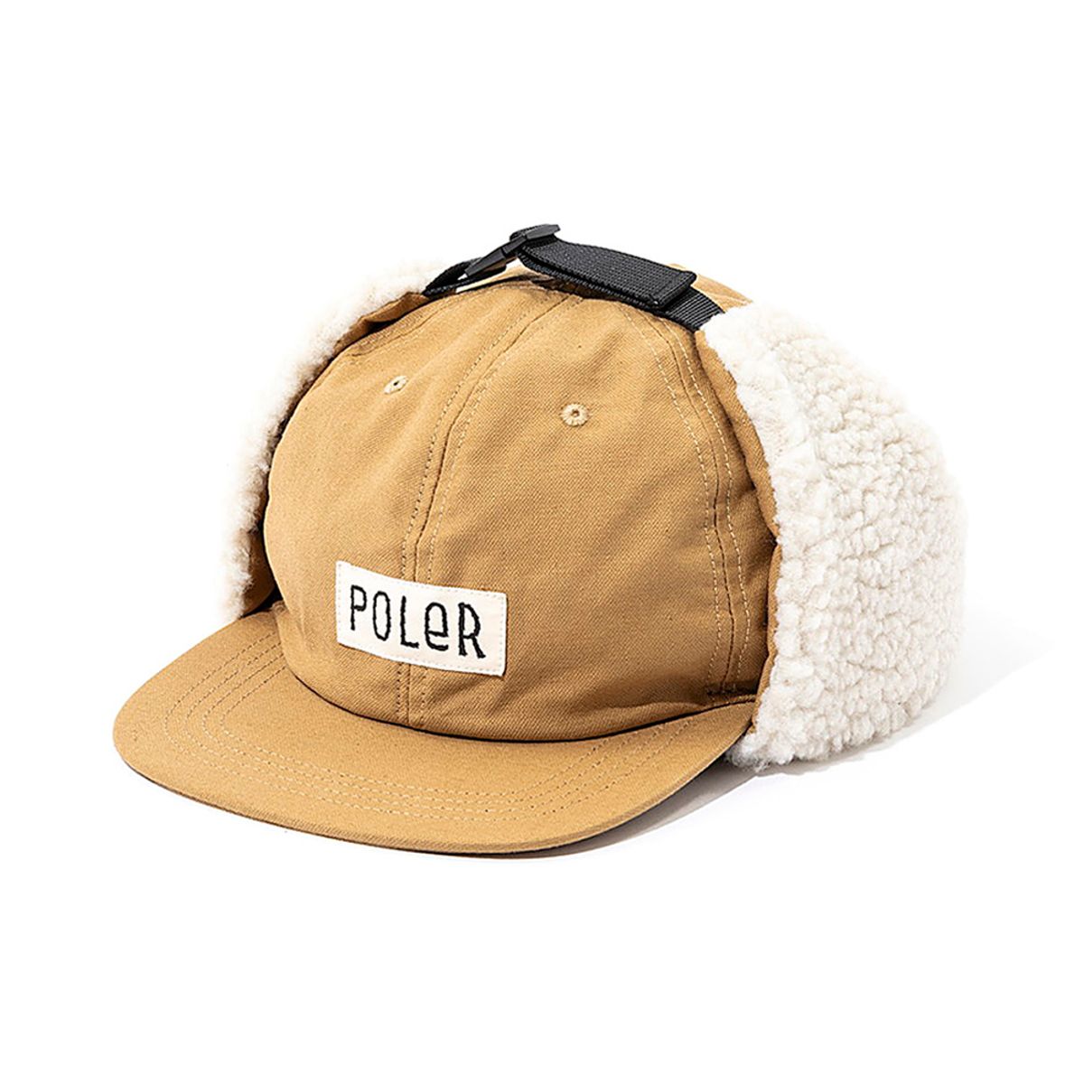 폴러스터프(POLERSTUFF) 코튼 보아 플랩 캡 KHAKI