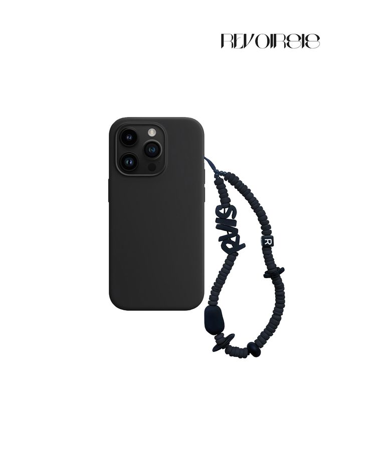 nature beads phone strap navy