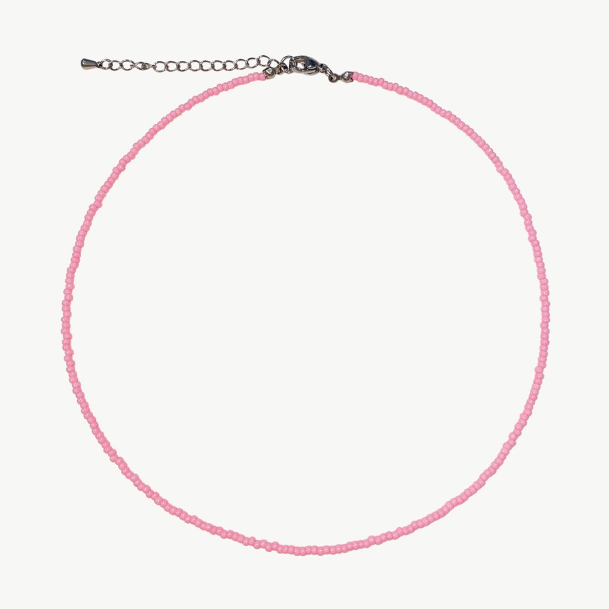러브오낫(LOVE OR NOT) Pink Fine Color Beads Necklace