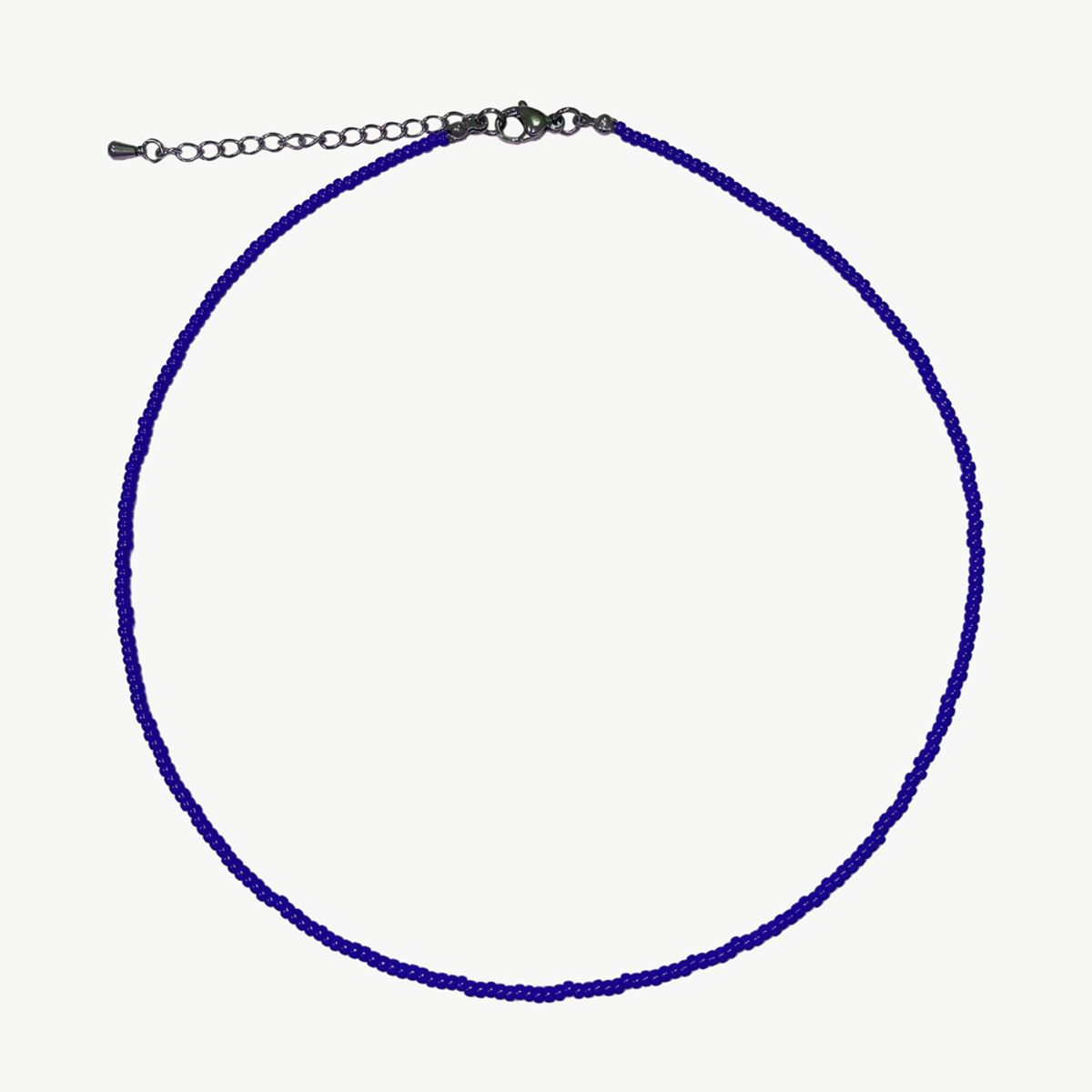 러브오낫(LOVE OR NOT) Blue Fine Color Beads Necklace