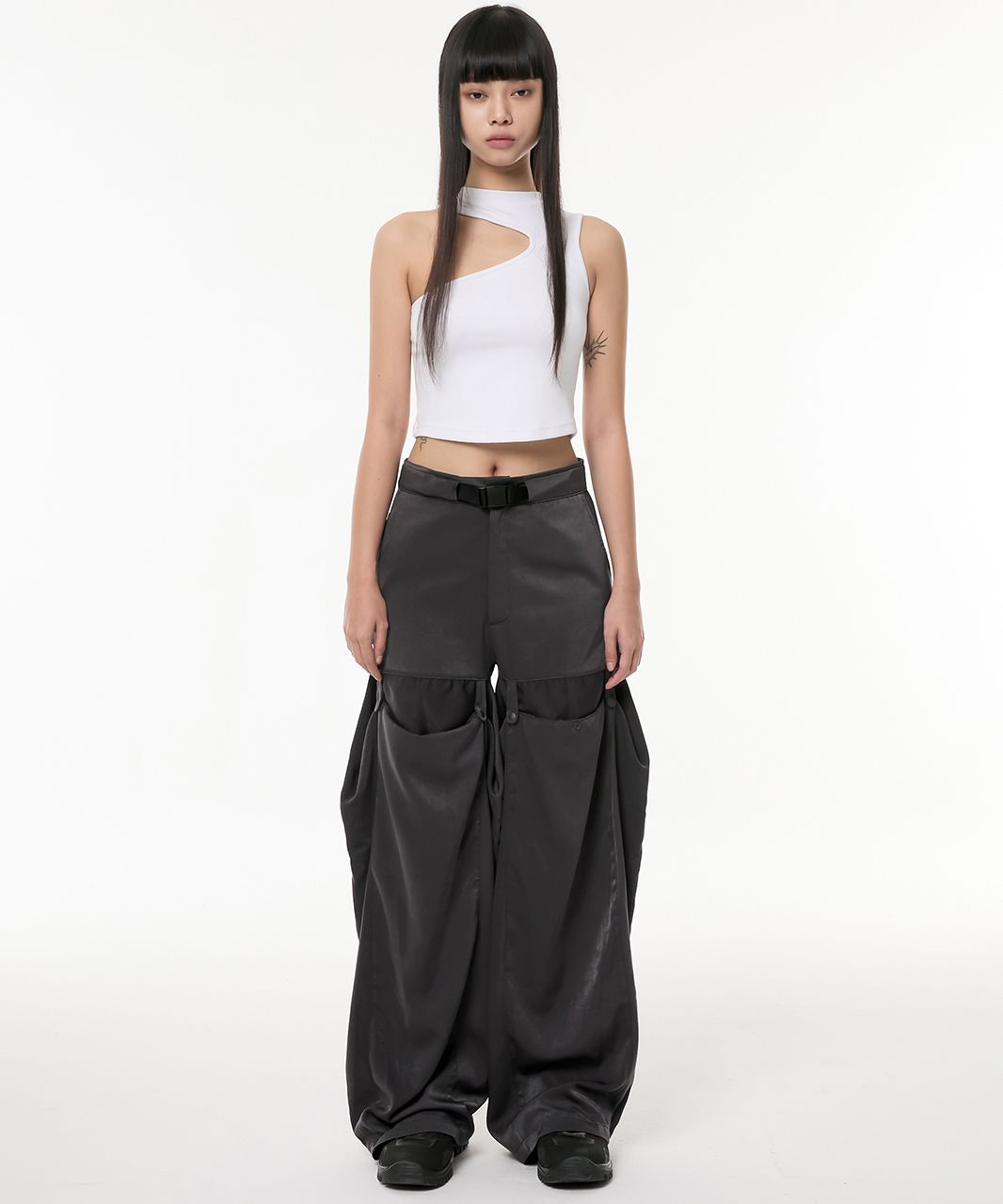 [ FLARE UP ]★Flowing Wide Pants (FL-233) FLARE UP】Flowing Wide Pants (FL-233) / 追跡付 MUSINSA