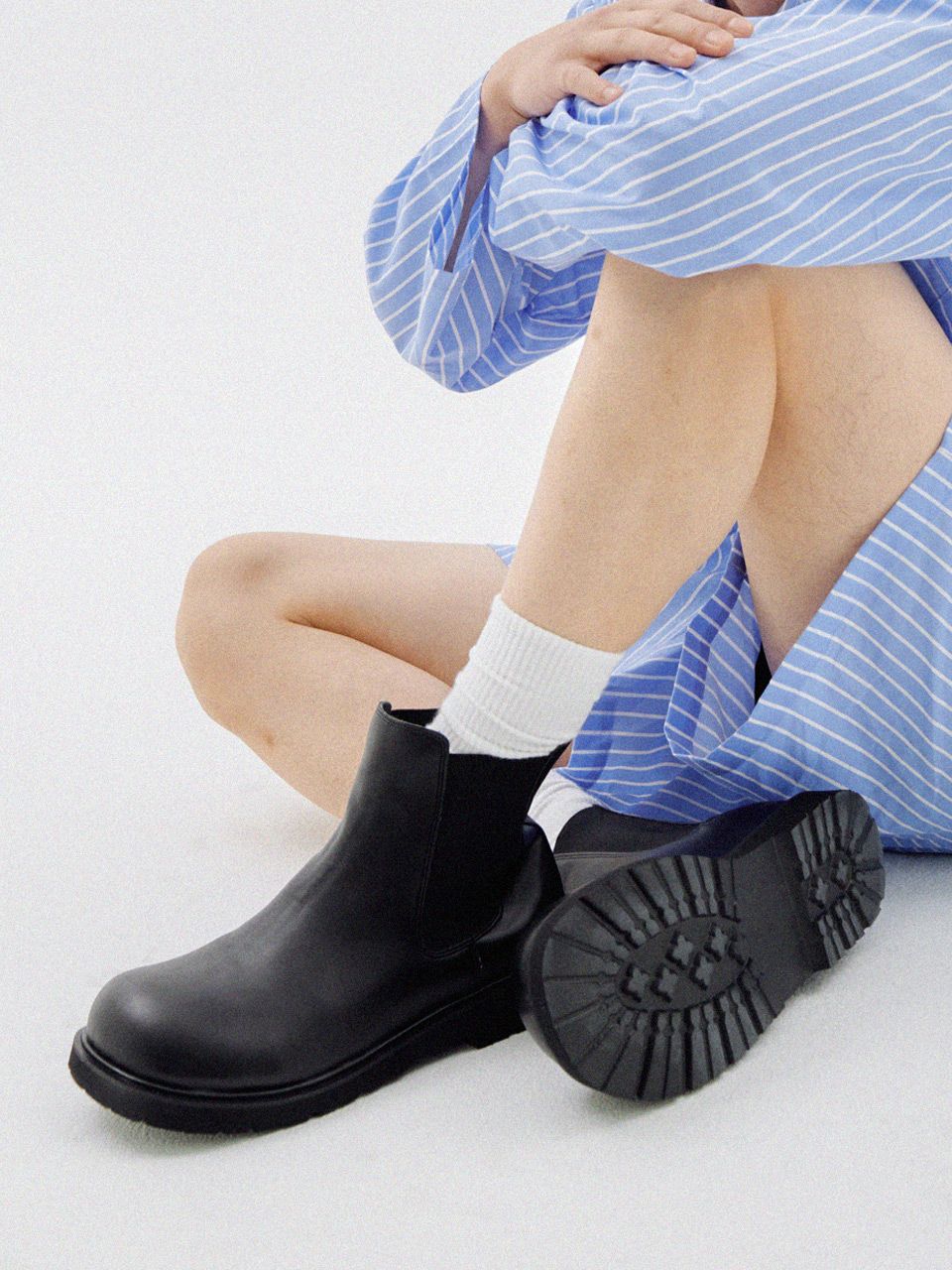 MUSINSA BSQT BY CLASSY C03 Beluga Chelsea Boots Black