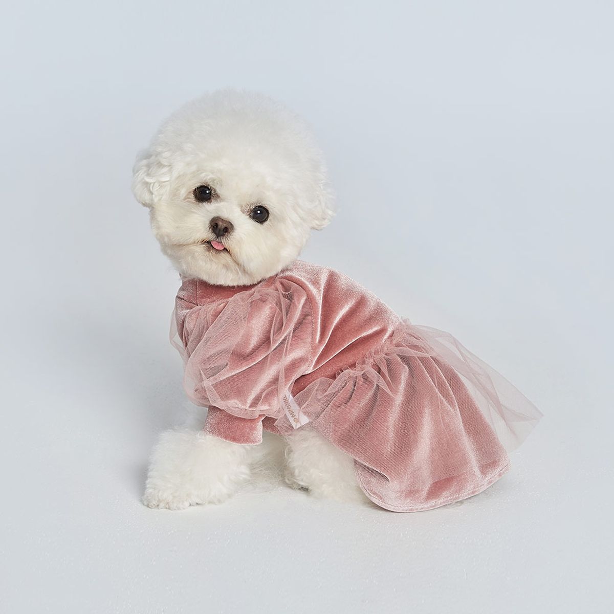 미밍코(MIMINKO) 벨벳 퍼프 샤 원피스 [DW3WO1580]