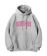 시그니처 로고 스웨츠 후디 그레이핑크