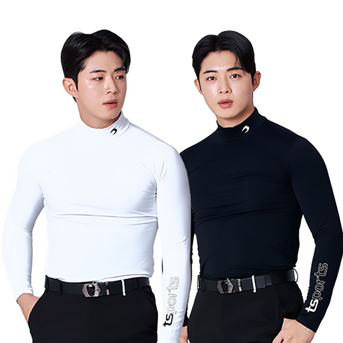 티에스스포츠(TS SPORTS) 남성 골프웨어 골프 기모 티셔츠 기능성 겨울 보온 폴라티 이너웨어