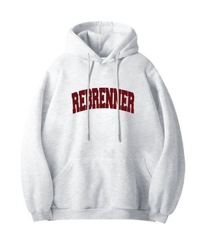 시그니처 로고 스웨츠 후디 백메란지 와인