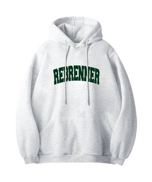 시그니처 로고 스웨츠 후디 백메란지 그린