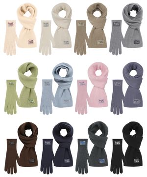 [세트] 베리클로즈 니트 머플러 장갑 - 12COLOR