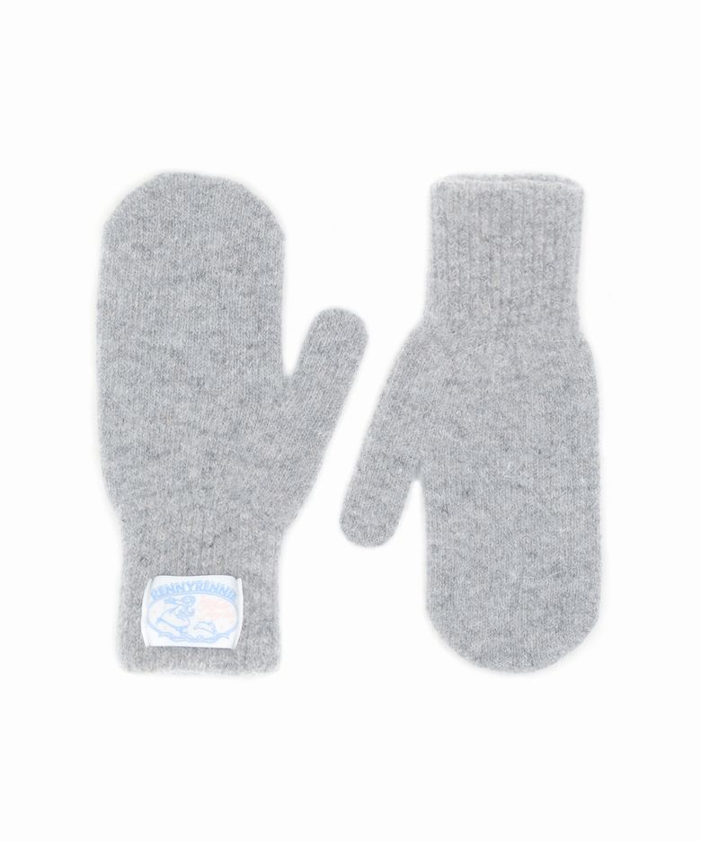 ANGORA FLUFFY GLOVES [ GRAY ] - 앙고라 플러피 울 장갑 (G002GR)