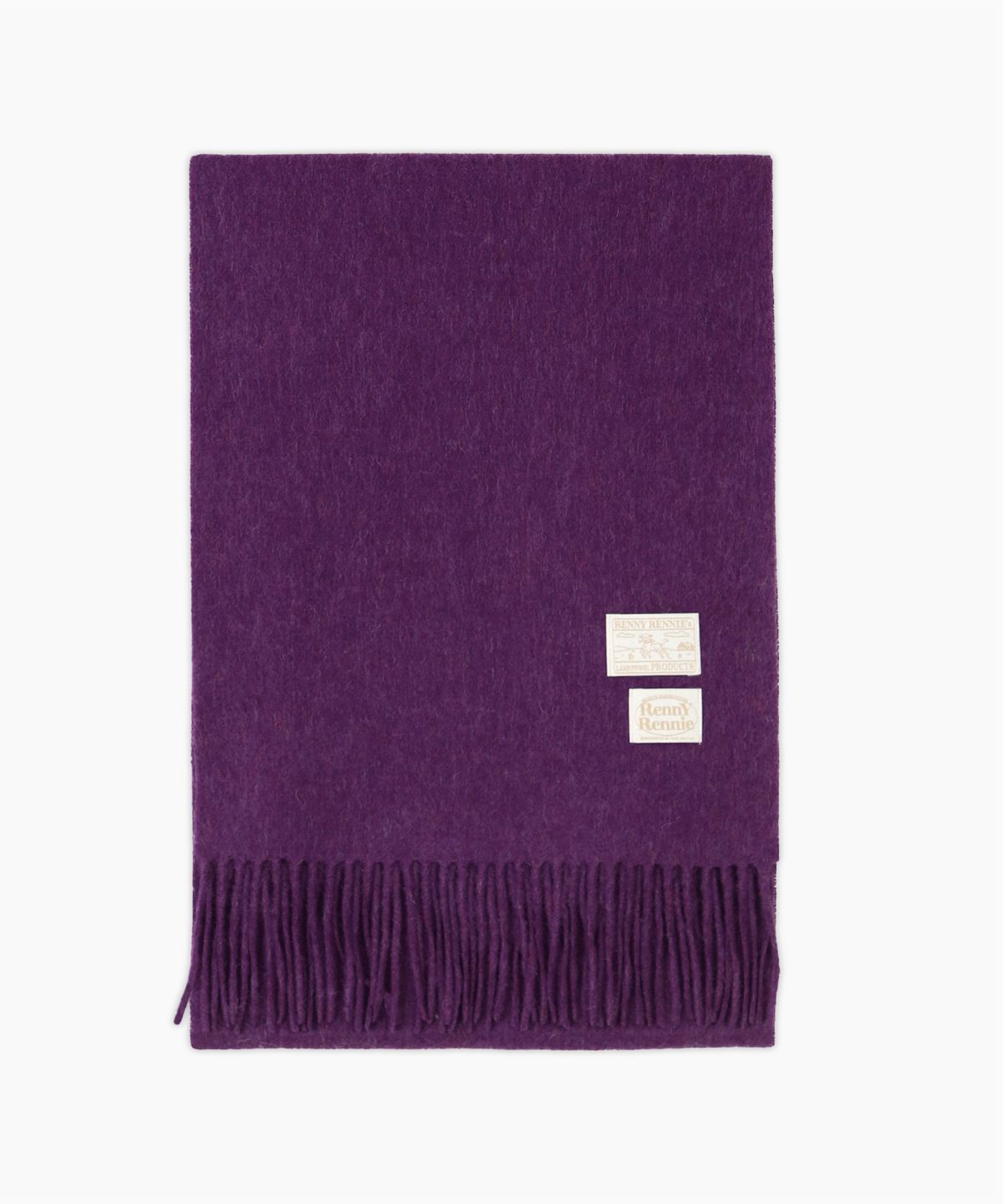 래니래니(RENNYRENNIE) PREMIUM PURE WOOL 100 MUFFLER [ GRAPE ] - 프리미엄 울 100 머플러 (M001GP)