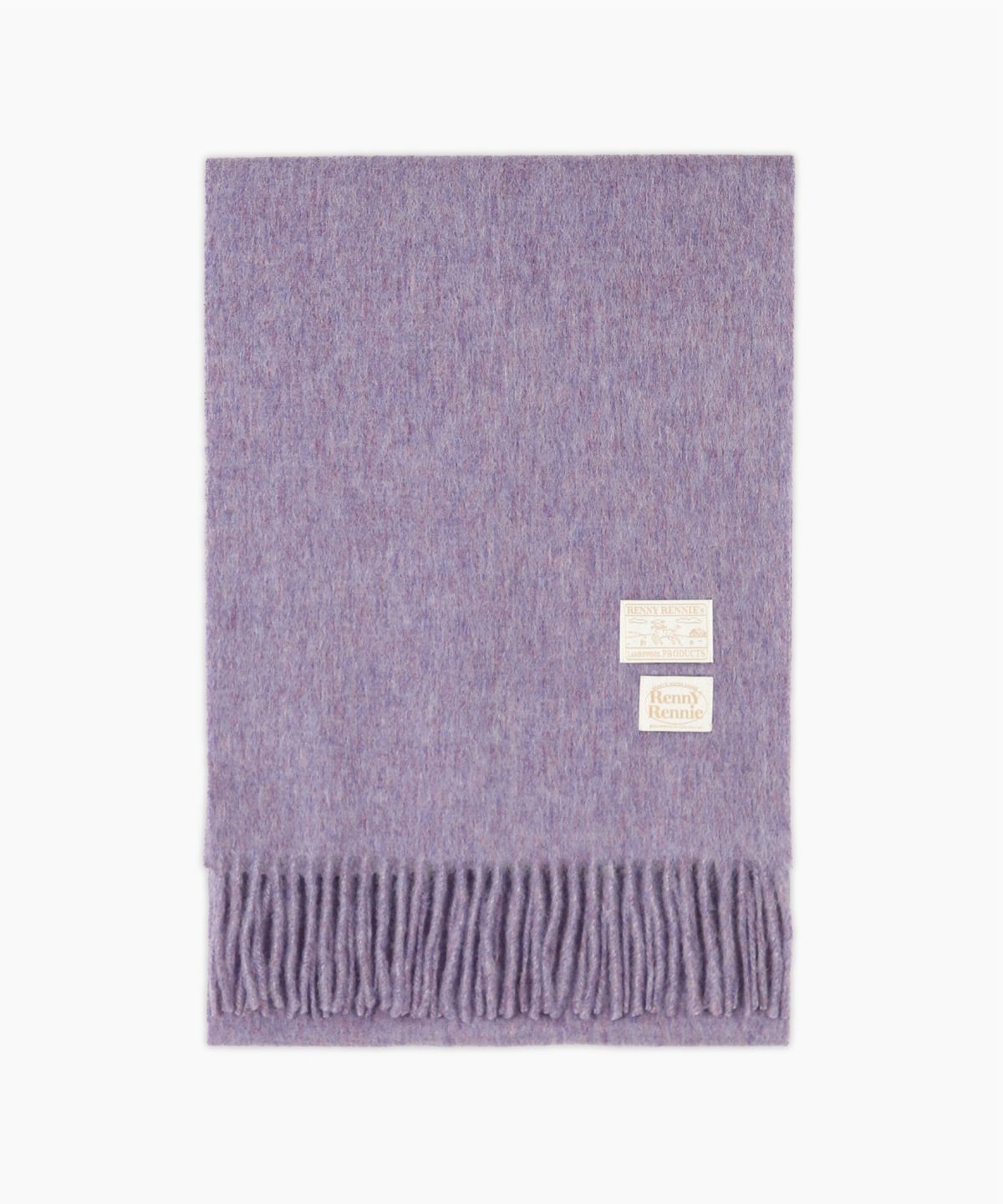 래니래니(RENNYRENNIE) PREMIUM PURE WOOL 100 MUFFLER [ RAINBOW PURPLE ] - 프리미엄 울 100 머플러 (M001WP)