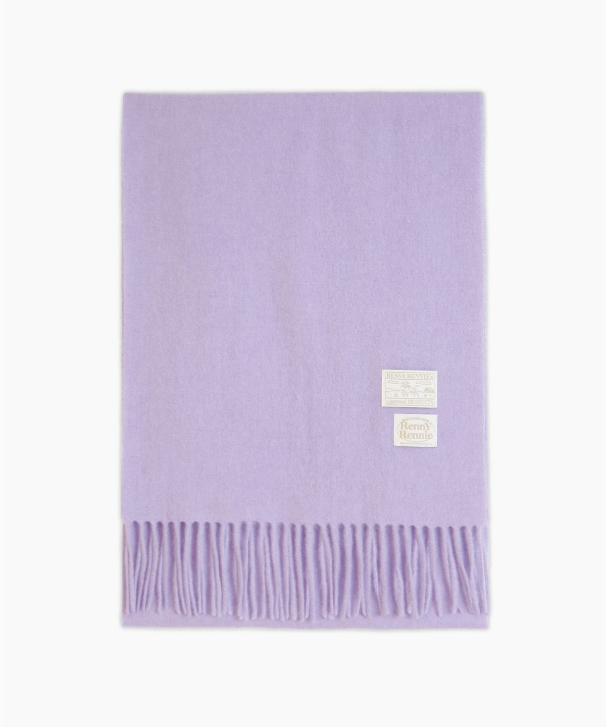 래니래니(RENNYRENNIE) PREMIUM PURE WOOL 100 MUFFLER [ LILAC ] - 프리미엄 울 100 머플러 (M001LL)