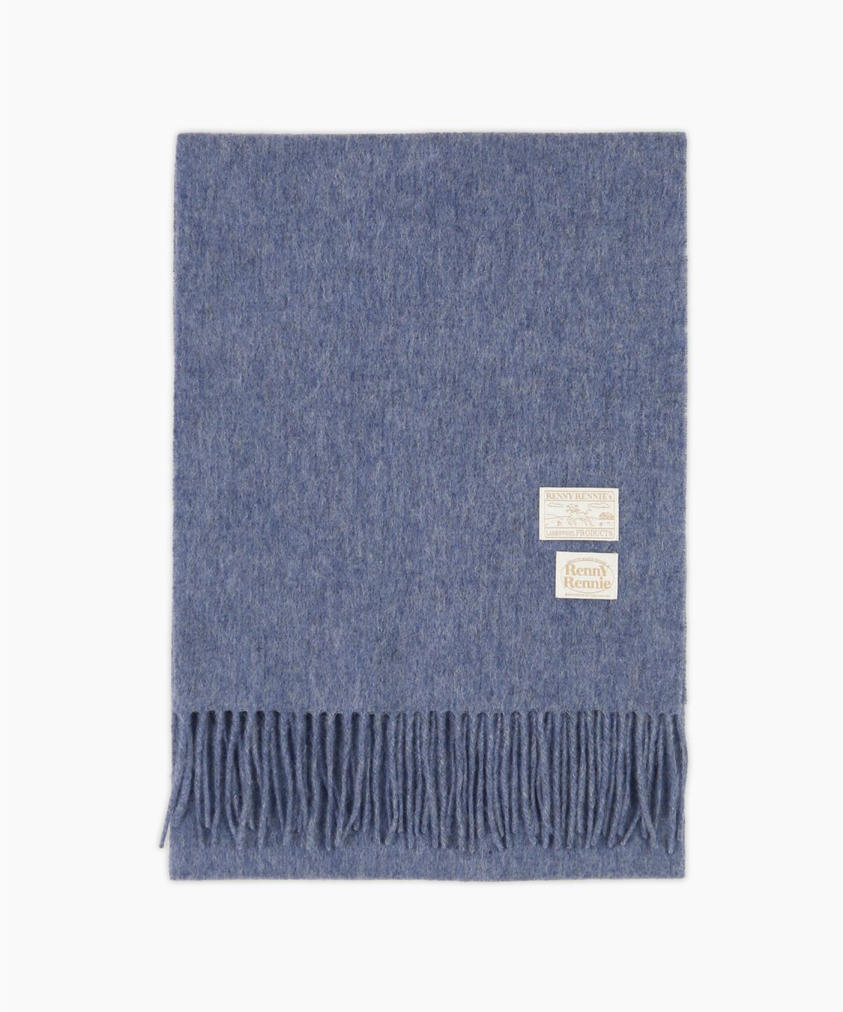래니래니(RENNYRENNIE) PREMIUM PURE WOOL 100 MUFFLER [ SERENITY BLUE ] - 프리미엄 울 100 머플러 (M001TB)