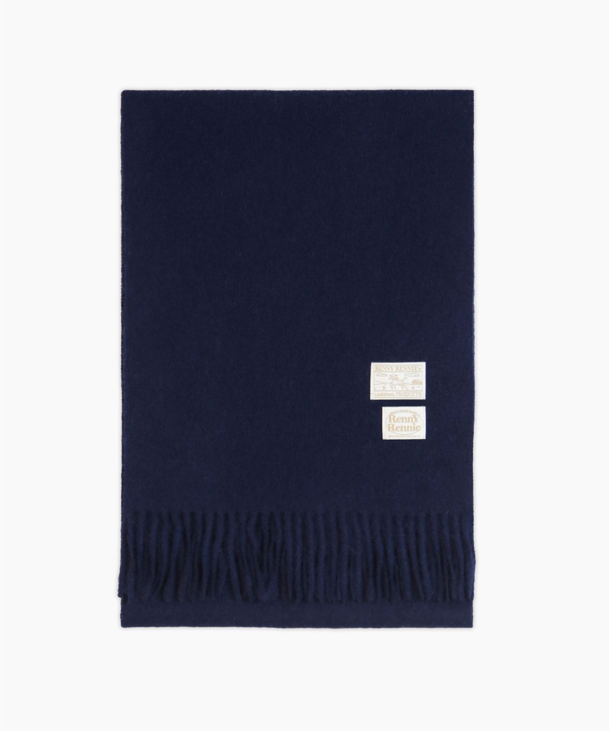 래니래니(RENNYRENNIE) PREMIUM PURE WOOL 100 MUFFLER [ NAVY ] - 프리미엄 울 100 머플러 (M001NV)