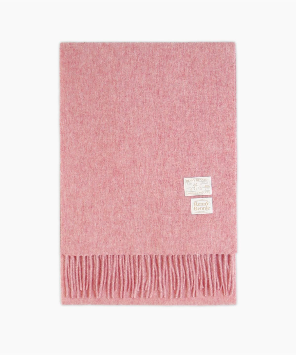래니래니(RENNYRENNIE) PREMIUM PURE WOOL 100 MUFFLER [ CANDY PINK ] - 프리미엄 울 100 머플러 (M001DP)