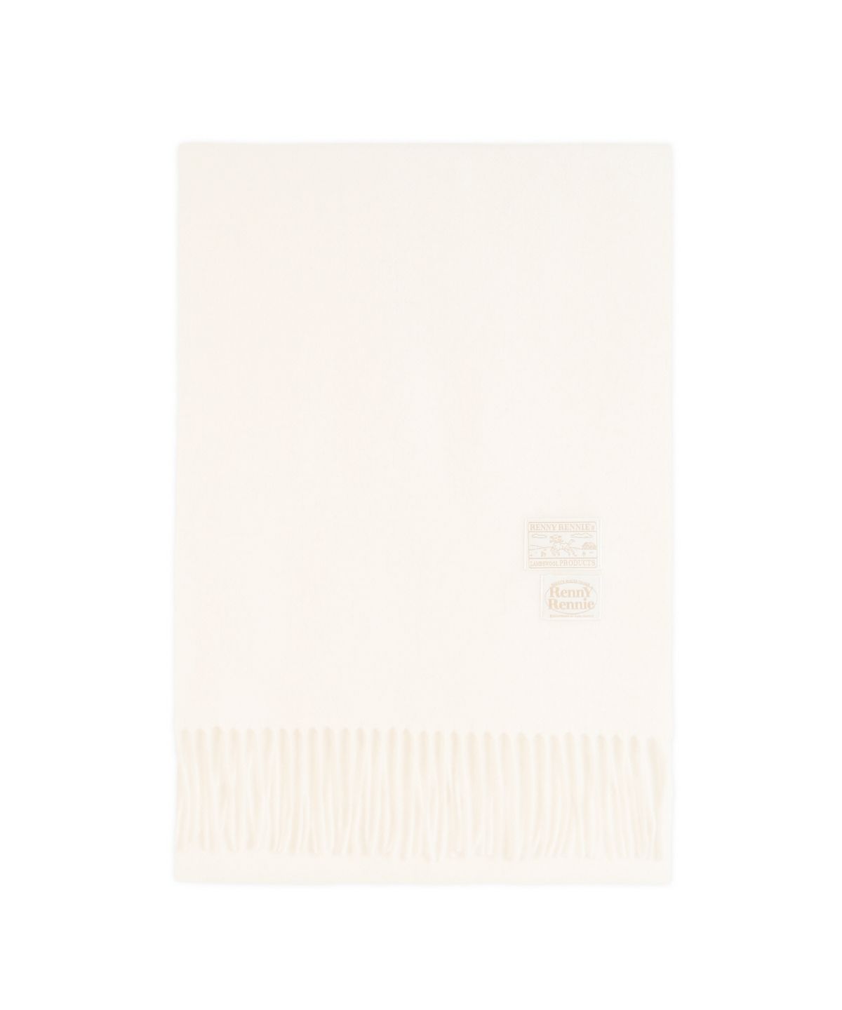 래니래니(RENNYRENNIE) PREMIUM PURE WOOL 100 MUFFLER [ SNOW ] - 프리미엄 울 100 머플러 (M001SN)