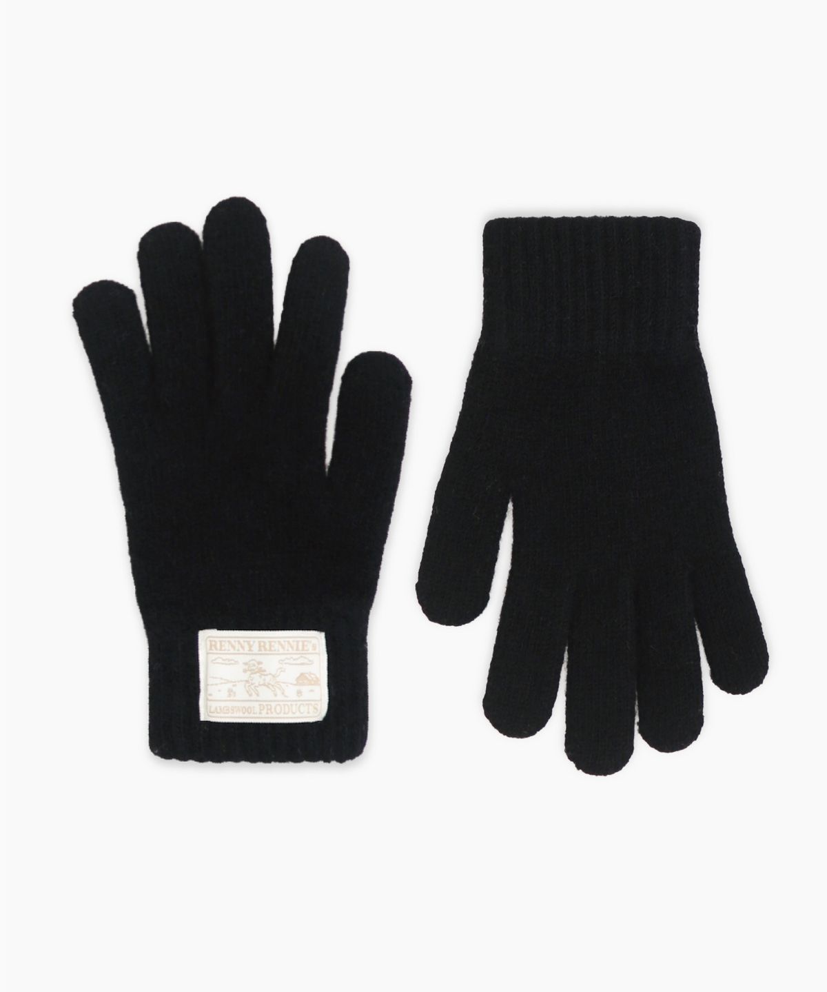 래니래니(RENNYRENNIE) RENNY WOOL GLOVES [ NIGHT BLACK ] - RENNY 울 장갑 (G001NB)