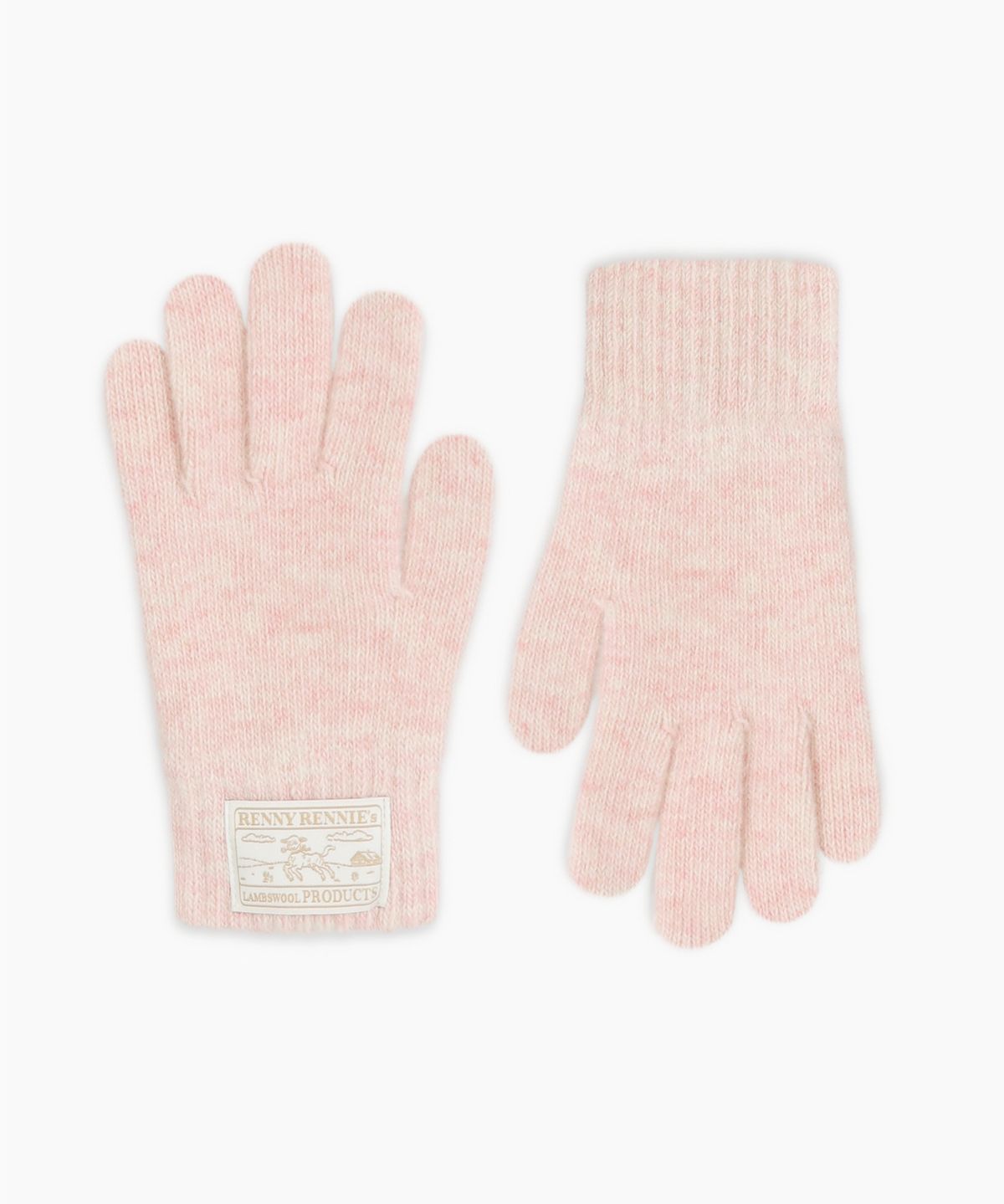 래니래니(RENNYRENNIE) RENNY WOOL GLOVES [ CREAM PINK ] - RENNY 울 장갑 (G001CP)