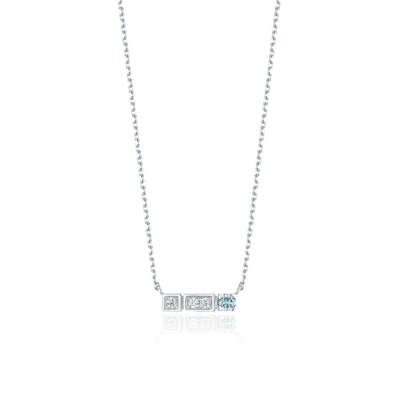 DIAMOND 스퀘어라이트 로얄블루 스틱 목걸이 LLNS23203S