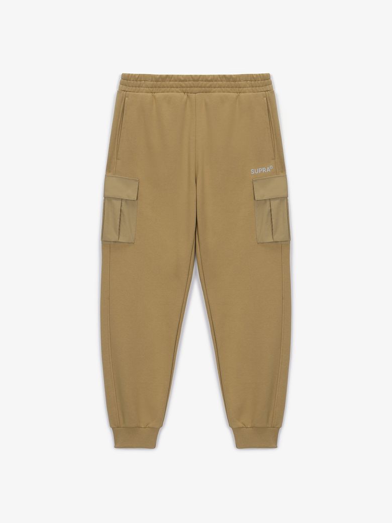 아웃도어 우븐 패치 조거 팬츠(BEIGE)