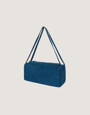 스웨이드 숄더 백(넨이비)