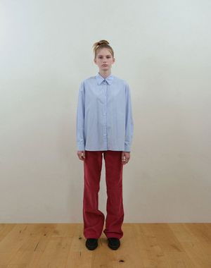 코듀로이 부츠 컷 팬츠(레드)