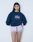 리본 그래픽 스웨트셔츠(네이비)