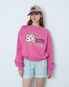 플라워 그래픽 스웨트셔츠(핑크)