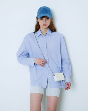 스트라이프 셔츠(블루)