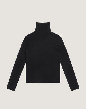 울 터틀넥(블랙)