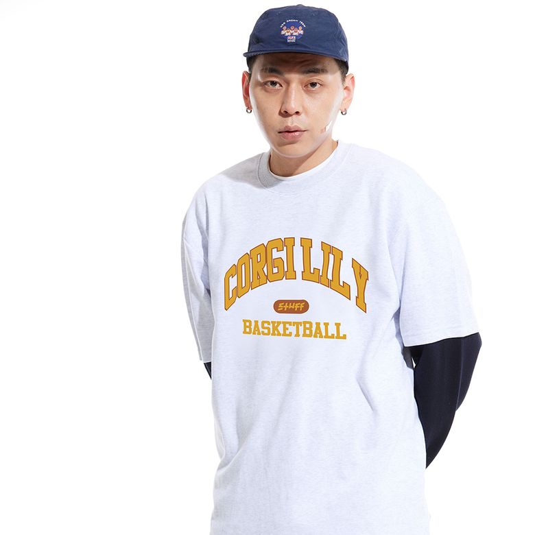 코기 릴리 빅 로고 레이어드 롱슬리브 티셔츠