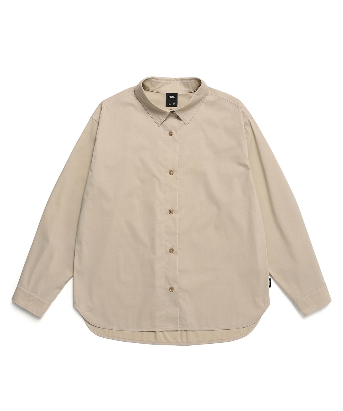 나우(nau) W 에센셜 루즈핏 셔츠 Sp Grayish Beige