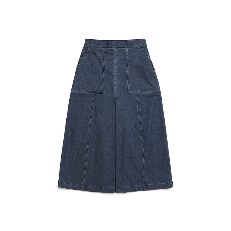 W 데님 그라데이션 스커트 Denim