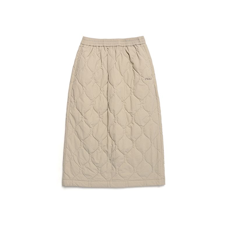 W 코지 경량 패딩 스커트 Light Beige