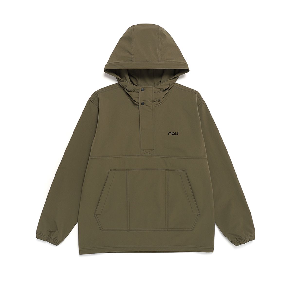 나우(nau) 액트 브러시드 아노락 Khaki