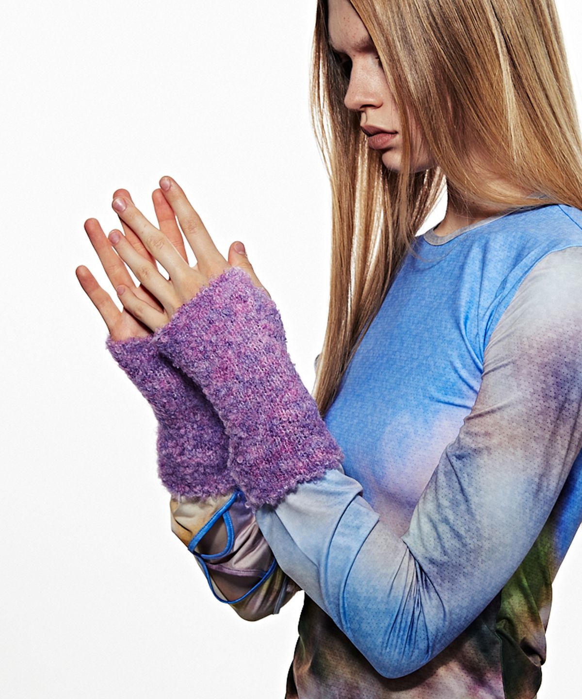 페넥(FENNEC) BOUCLE HAND WARMER - FUCHSIA PURPLE