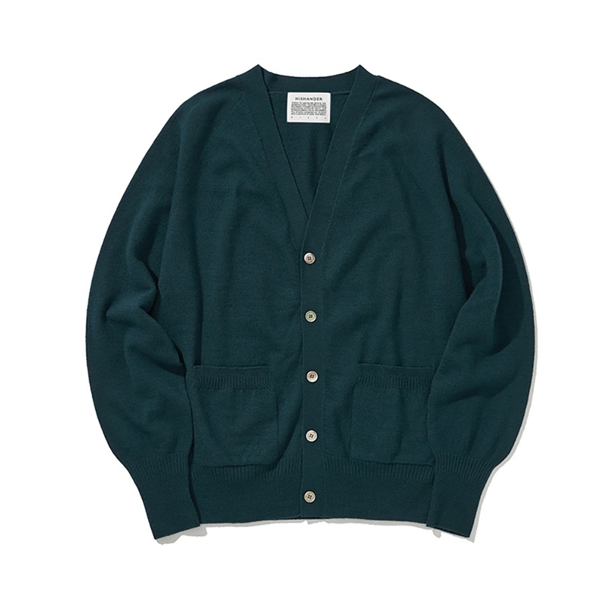 히즈핸더(HISHANDER) WHOLEGARMENT CARDIGAN 03 [Blue Green]