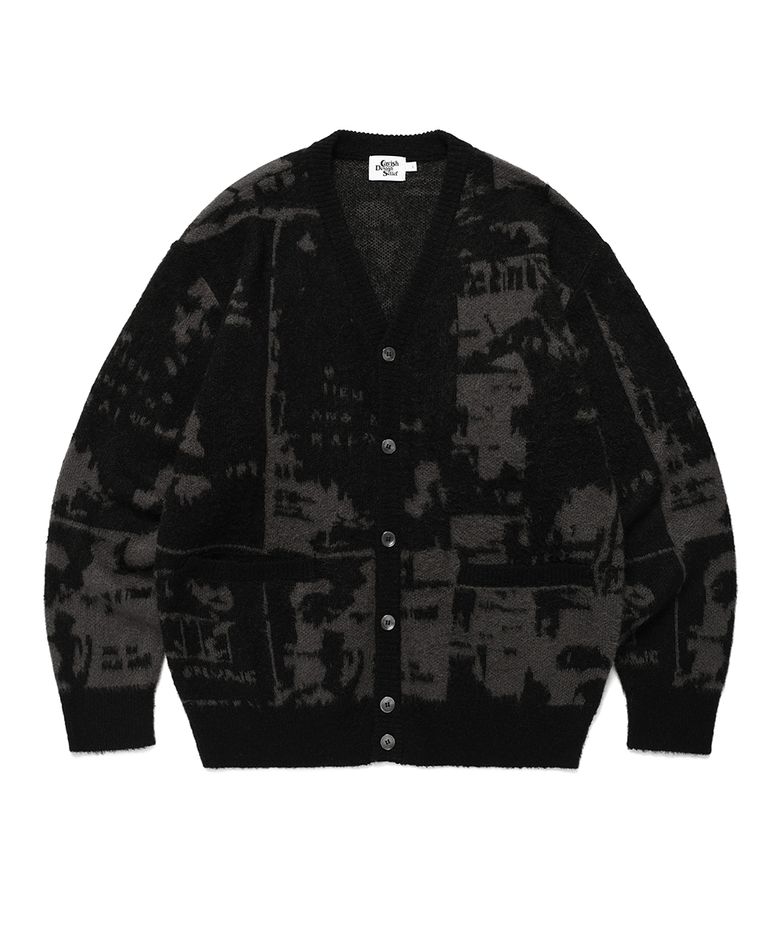 BRUSHED MOHAIR CARDIGAN BLACK(CV2DFUK682A)