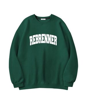 스테디 시그니처 스웨츠 셔츠 그린화이트