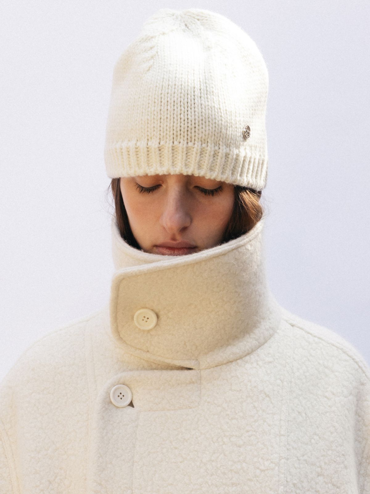 레이스(RRACE) Wool Beanie_Ivory