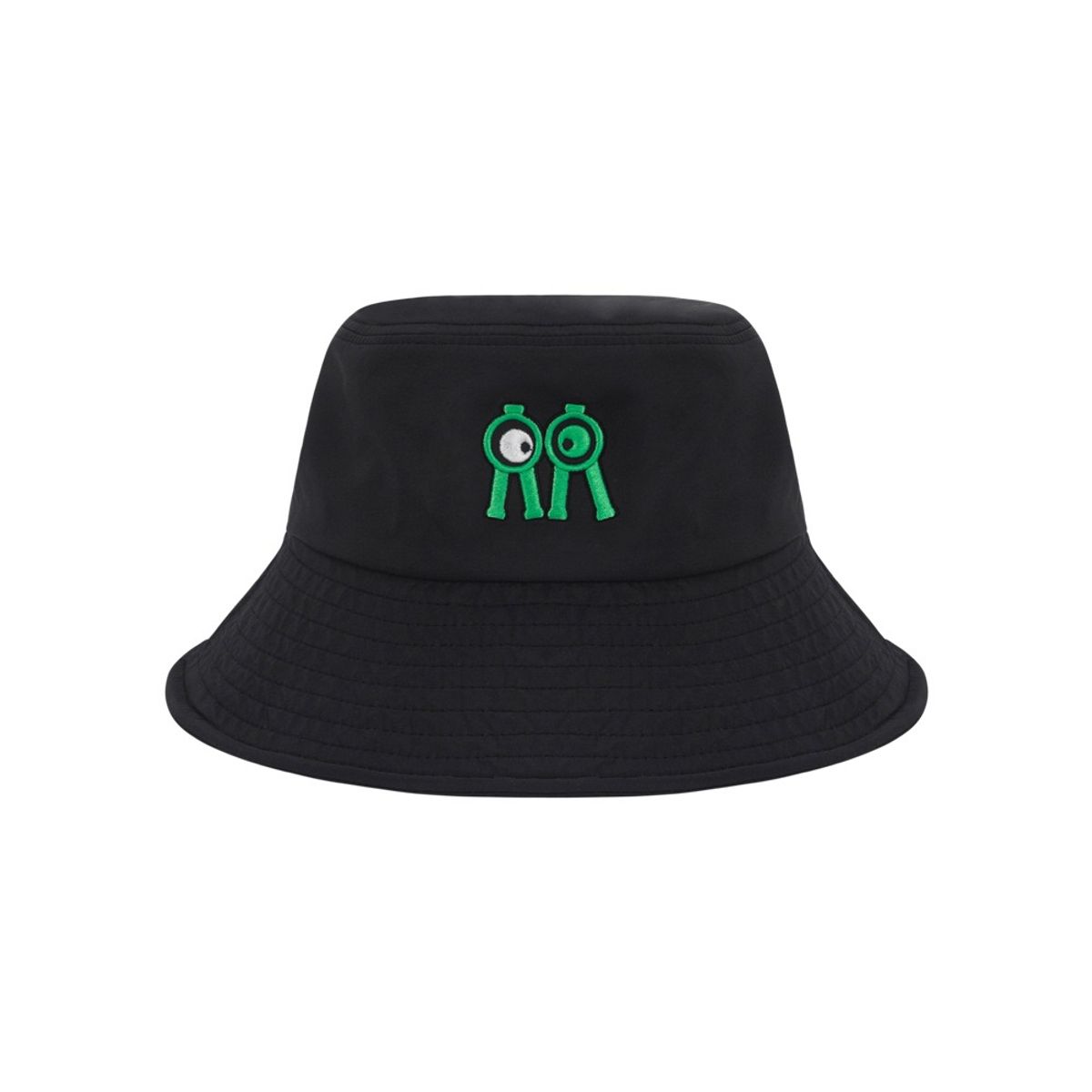 롤링롤라이(ROLLINGROLLEYE) 버킷햇 블랙 그린화이트아이 Bucket Hat Black Green White Eye