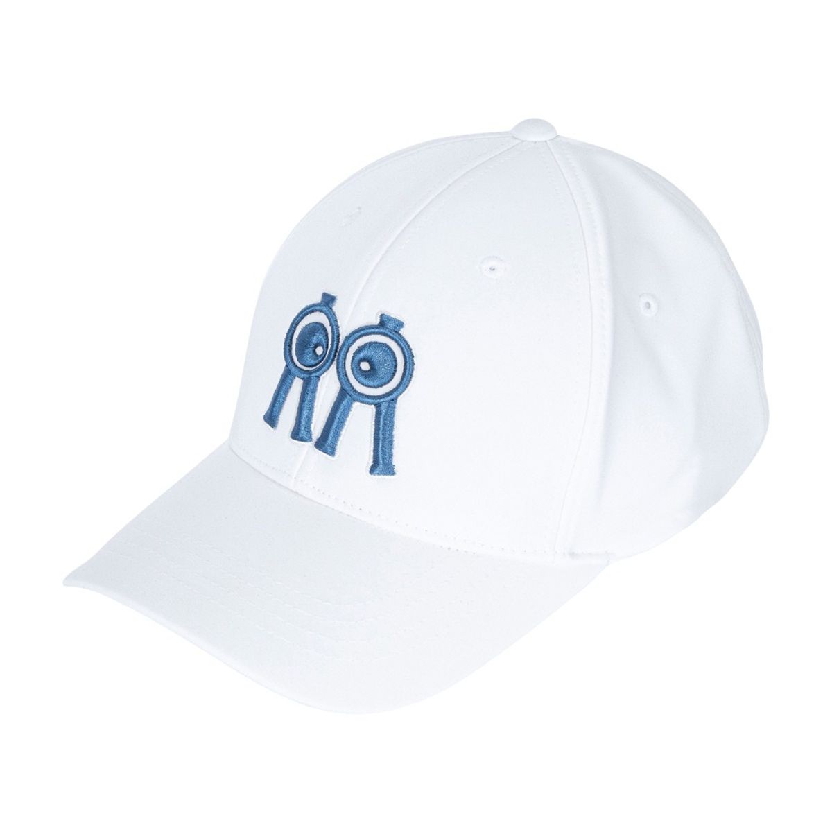 롤링롤라이(ROLLINGROLLEYE) 볼캡 화이트 블루로고 Ball Cap White Blue Logo