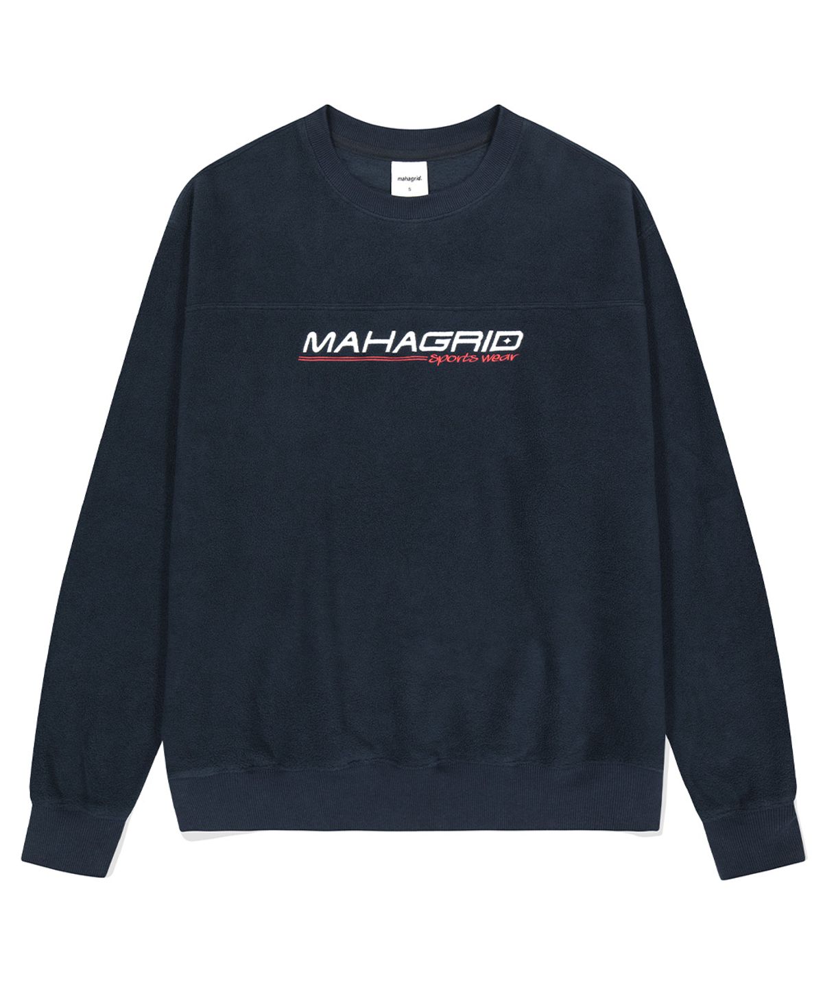 마하그리드(MAHAGRID) SPORTS LOGO FLEECE CREWNECK NAVY(MG2DFMM462A)