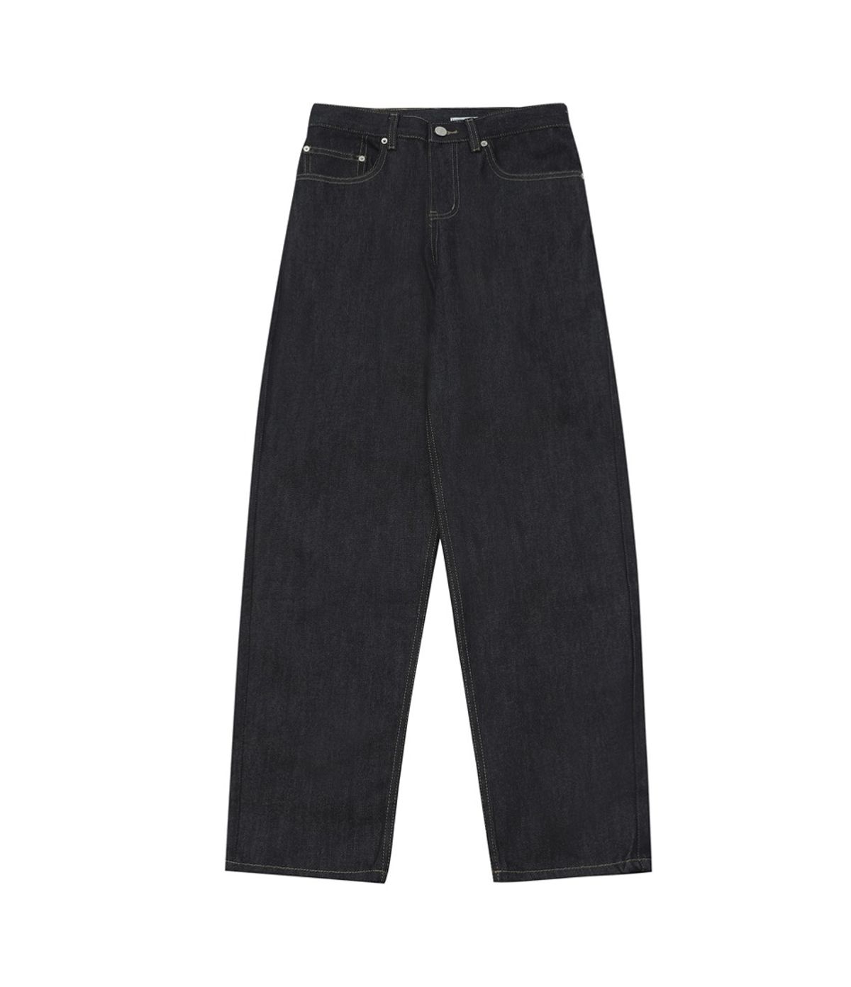 챈스챈스(CHANCECHANCE) RAW INDIGO RELAXED JEANS