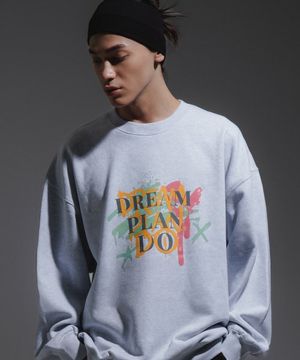 컬러 픽쳐 스웨트셔츠(애쉬그레이)